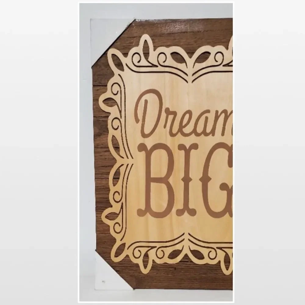 New Motivational Wood 2D Home Décor Sign